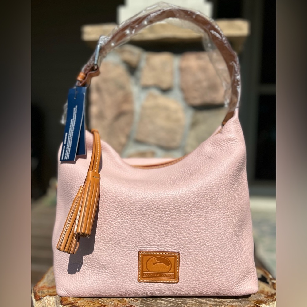 Dooney & Bourke Paige Sac Blush Pink Pebble Grain Leather NWT - Picture 17 of 17